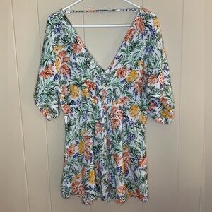Onia Alessandra Gardenleaf Floral Swim Cover up